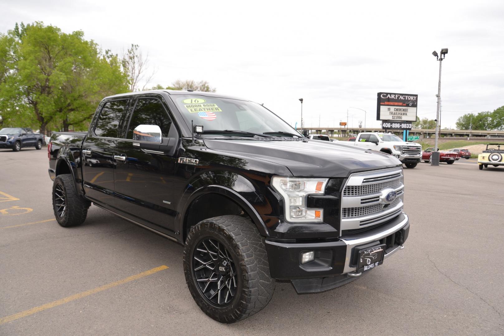 2016 Black /Brown leather Ford F-150 Platinum SuperCrew 5.5-ft. Bed 4WD (1FTEW1EG3GF) with an 3.5L V6 TURBO engine, 6A transmission, located at 4562 State Avenue, Billings, MT, 59101, (406) 896-9833, 45.769516, -108.526772 - Photo#3